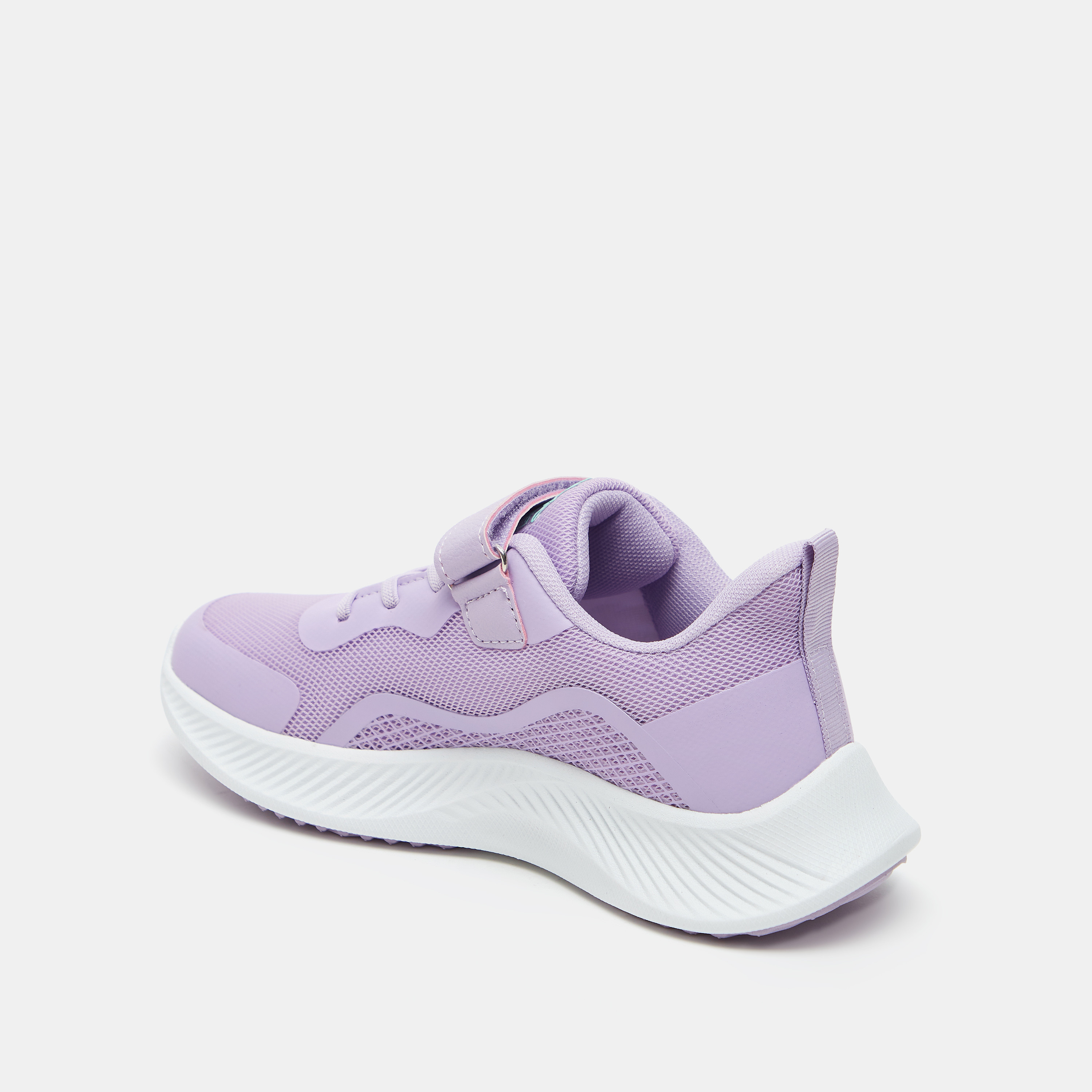 Kappa Girls' Textured Running Shoes with Hook and Loop Closure-girls-shoes-sneakers-image-3