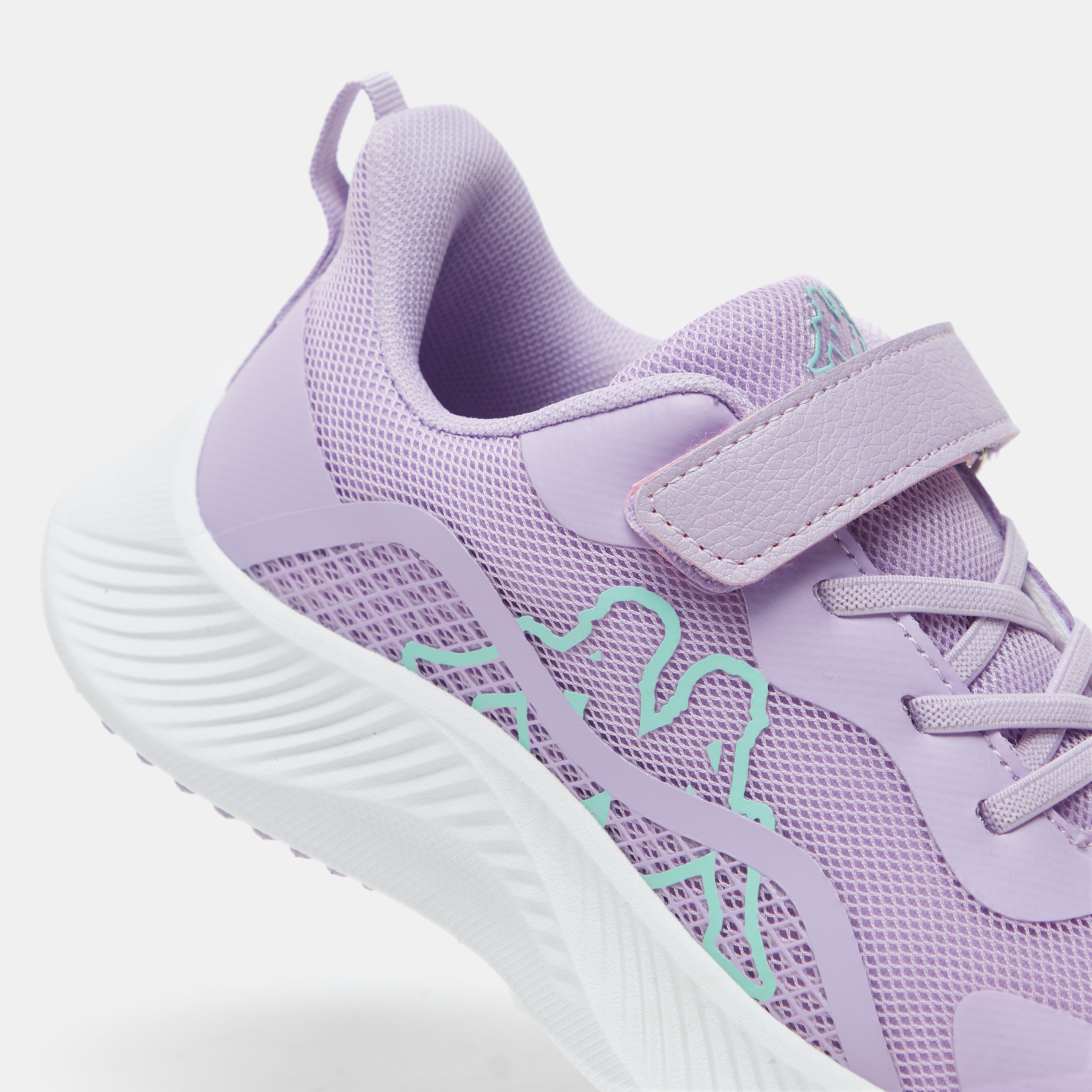 Kappa Girls' Textured Running Shoes with Hook and Loop Closure-girls-shoes-sneakers-image-4