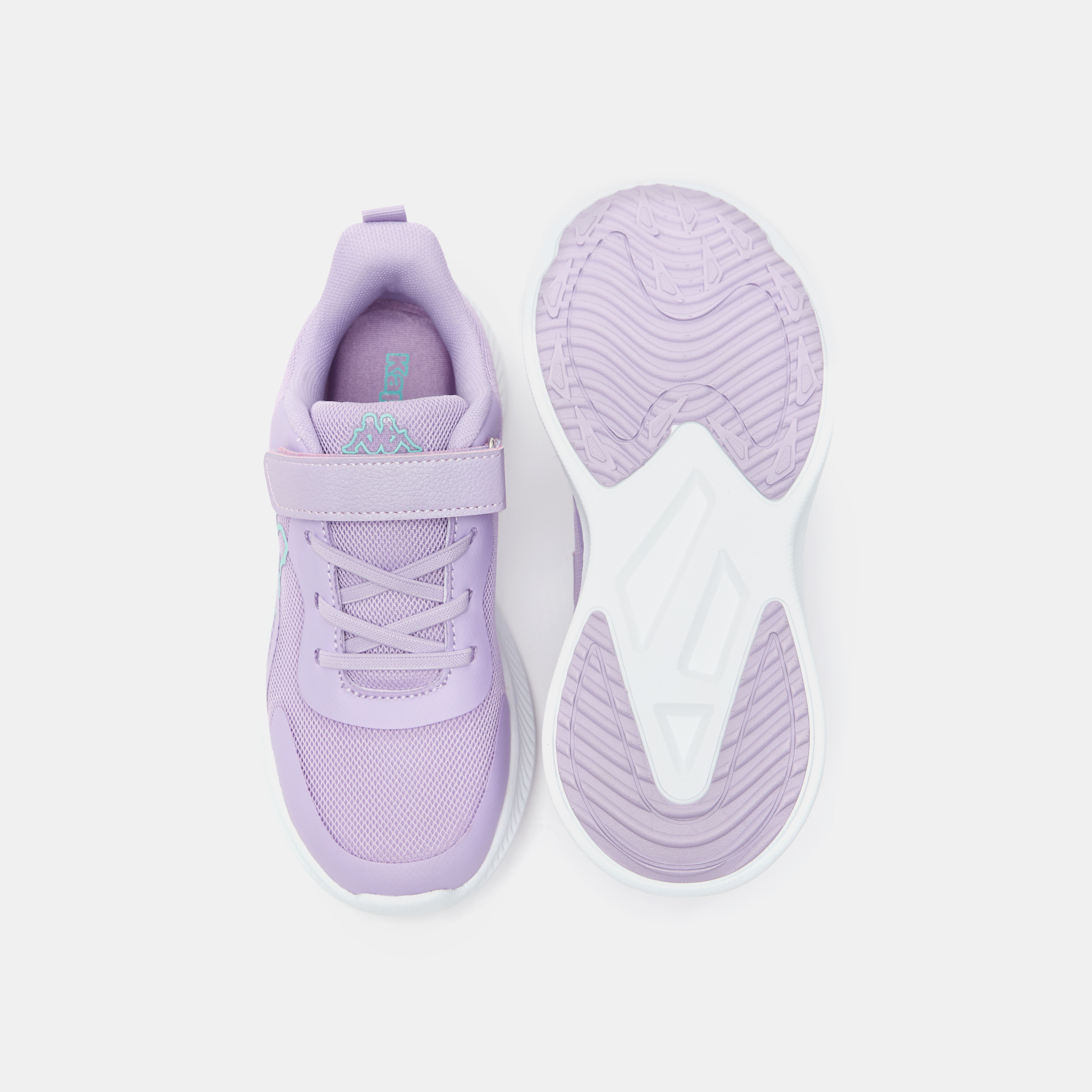 Kappa Girls' Textured Running Shoes with Hook and Loop Closure-girls-shoes-sneakers-image-5