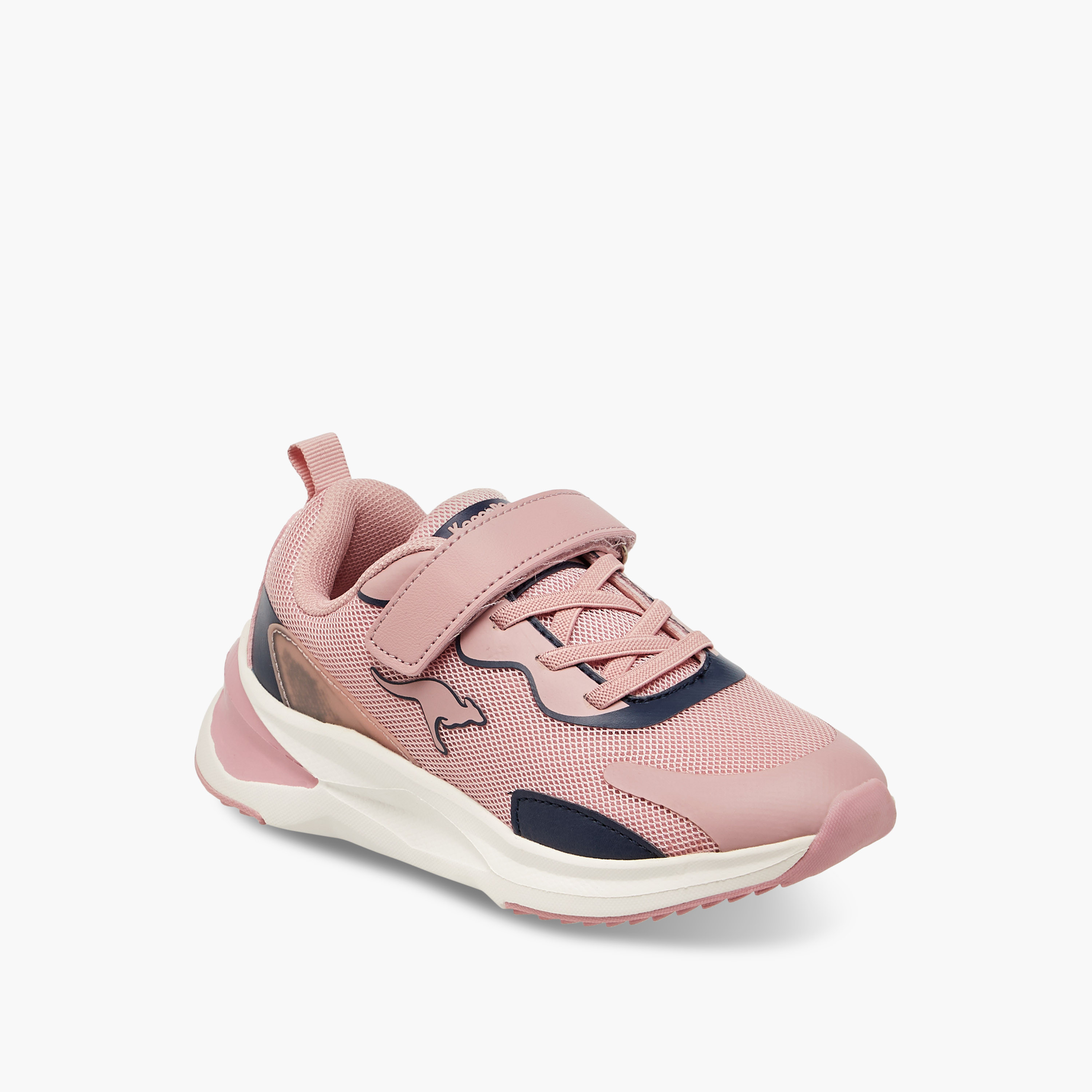 Kangaroos Girls Textured Hook & Loop Walking Shoes-girls-shoes-sneakers-image-2