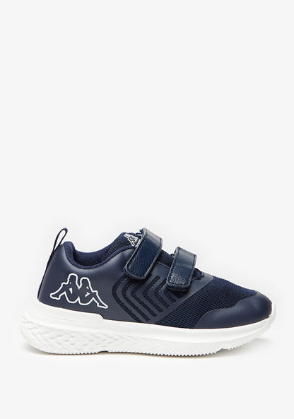 Kappa Boy's Textured Sneakers with Hook and Loop Closure-Boy%27s Sports Shoes-image-0