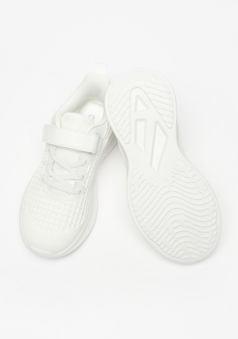 Kappa Boys' Textured Sneakers with Hook and Loop Closure-Boy%27s Sneakers-image-2
