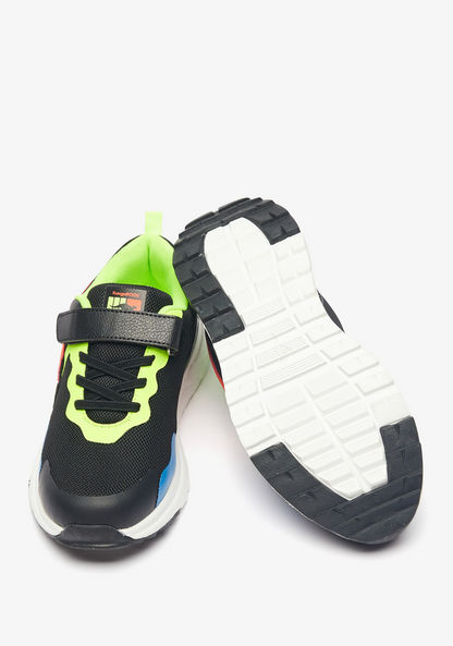 KangaROOS Boys' Textured Sneakers with Hook and Loop Closure-Boy%27s Sneakers-image-1