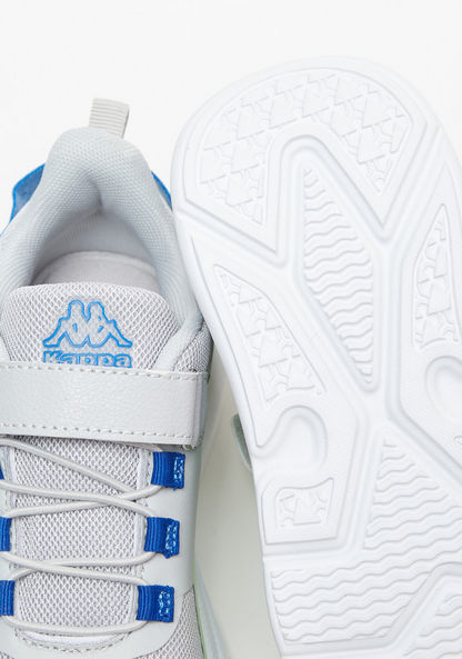 Kappa Boys' Logo Print Walking Shoes with Hook and Loop Closure-Boy%27s Sports Shoes-image-5