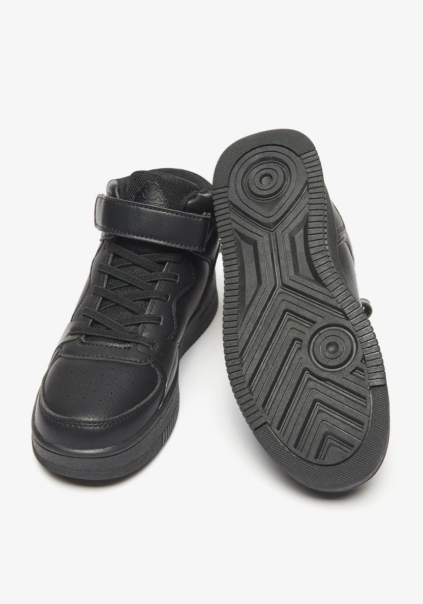 Kappa Boys' Solid Sneakers with Hook and Loop Closure-Boy%27s Sneakers-image-1