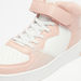 Kappa Girls' Panelled Sneakers with Hook and Loop Closure-Girl%27s Sneakers-thumbnailMobile-3
