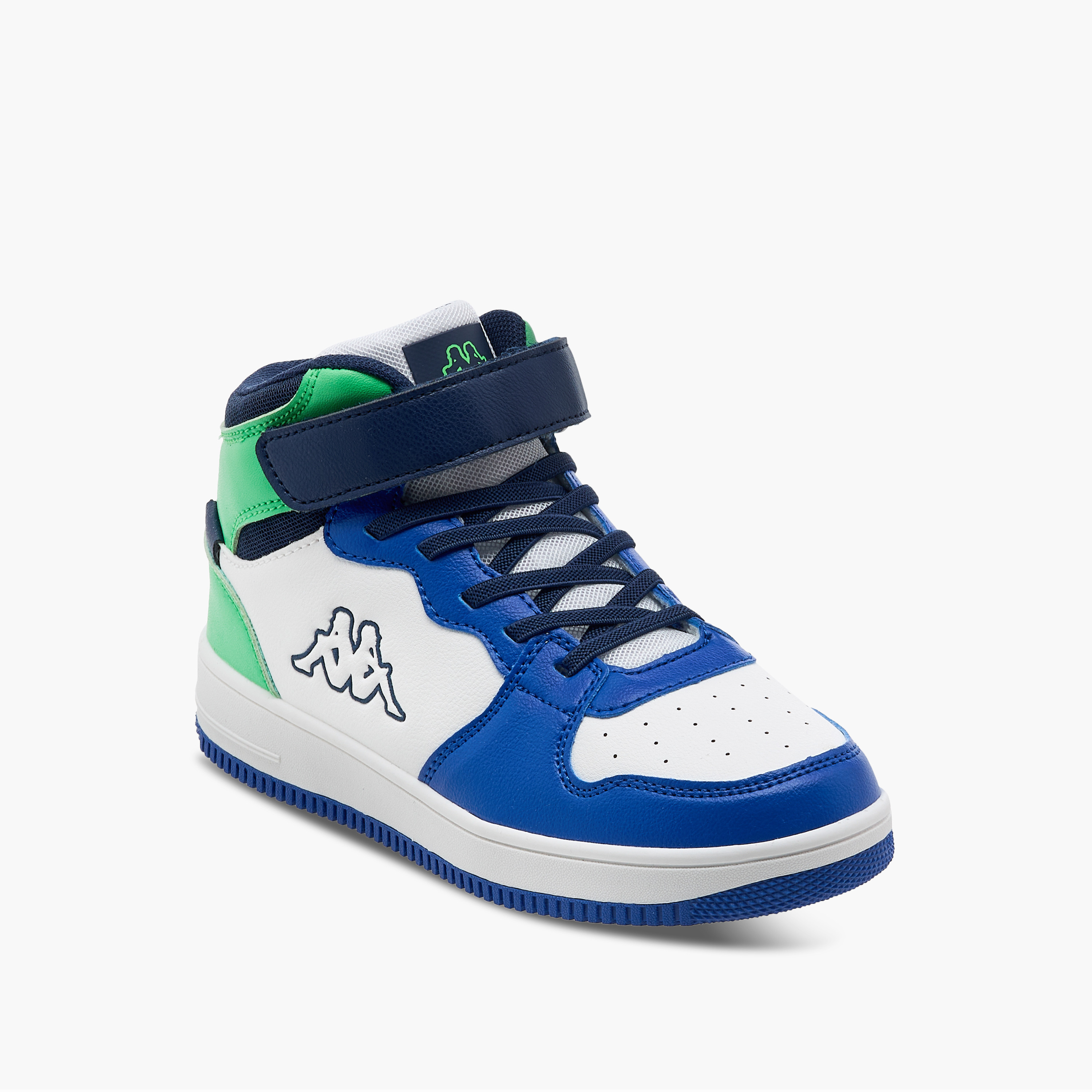 Kappa Boys' Colourblock Hight Cut Sneakers with Hook and Loop Closure-boys-shoes-sneakers-image-2