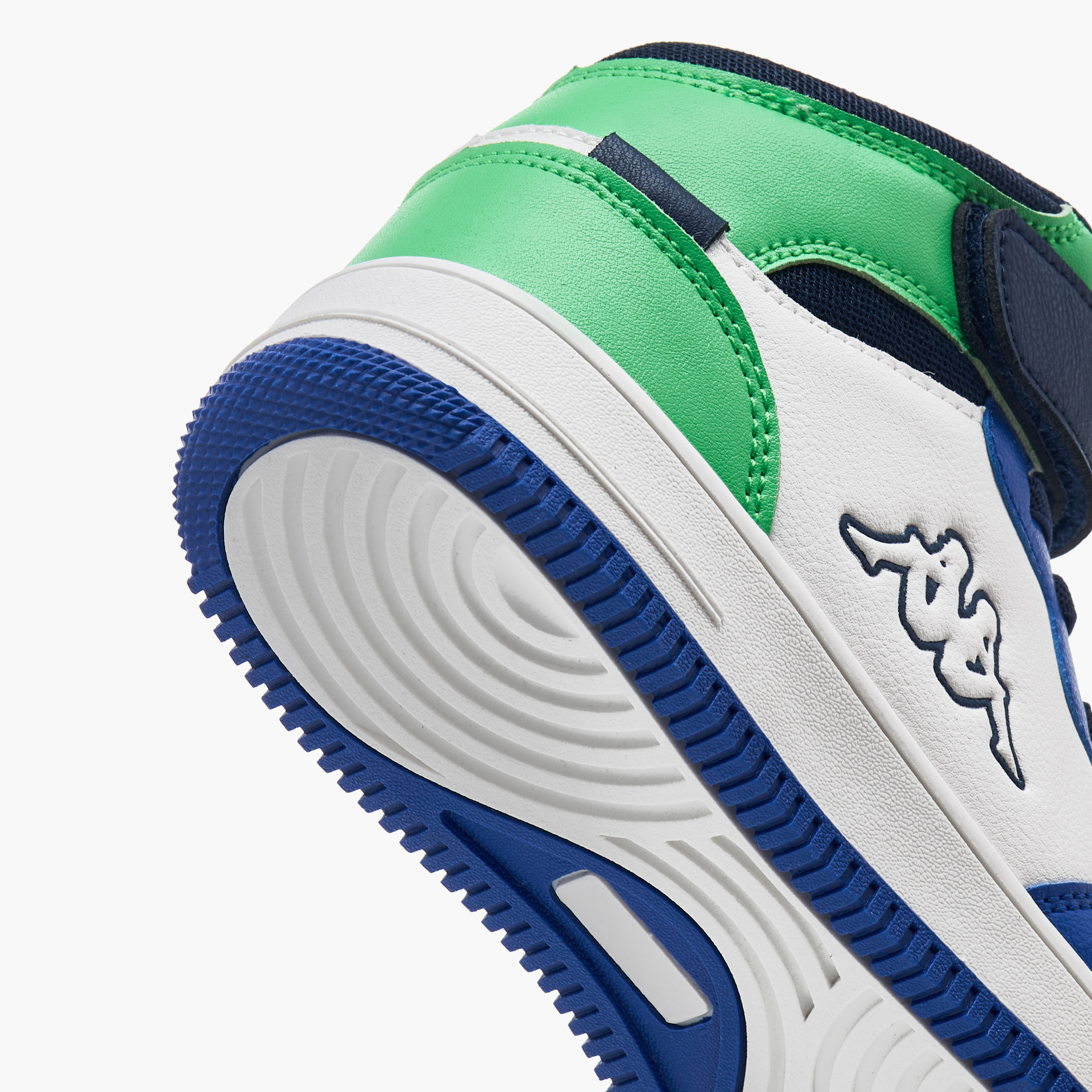 Kappa Boys' Colourblock Hight Cut Sneakers with Hook and Loop Closure-boys-shoes-sneakers-image-5