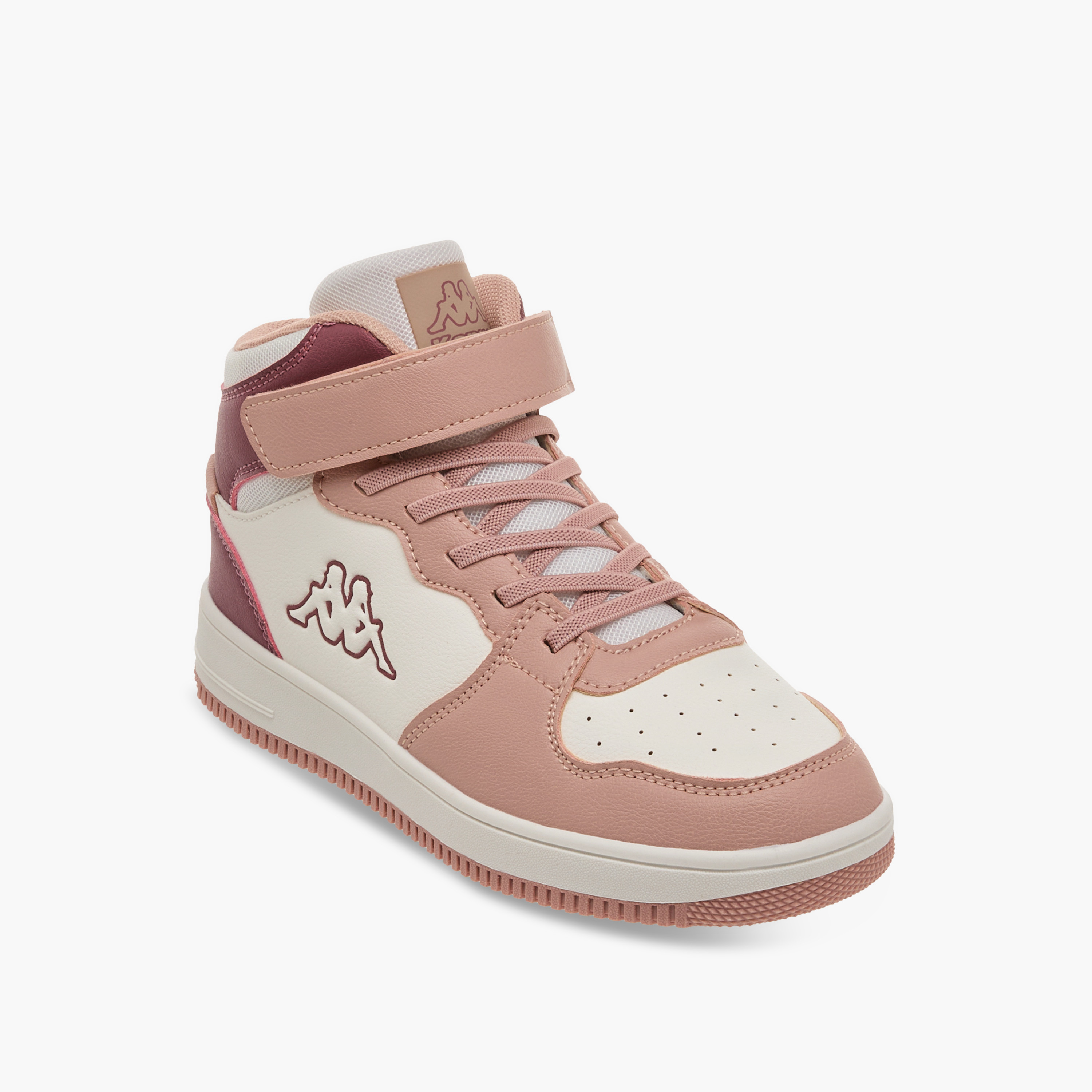 Kappa Girls' Colourblock Sneakers with Hook and Loop Closure-girls-shoes-sneakers-image-2