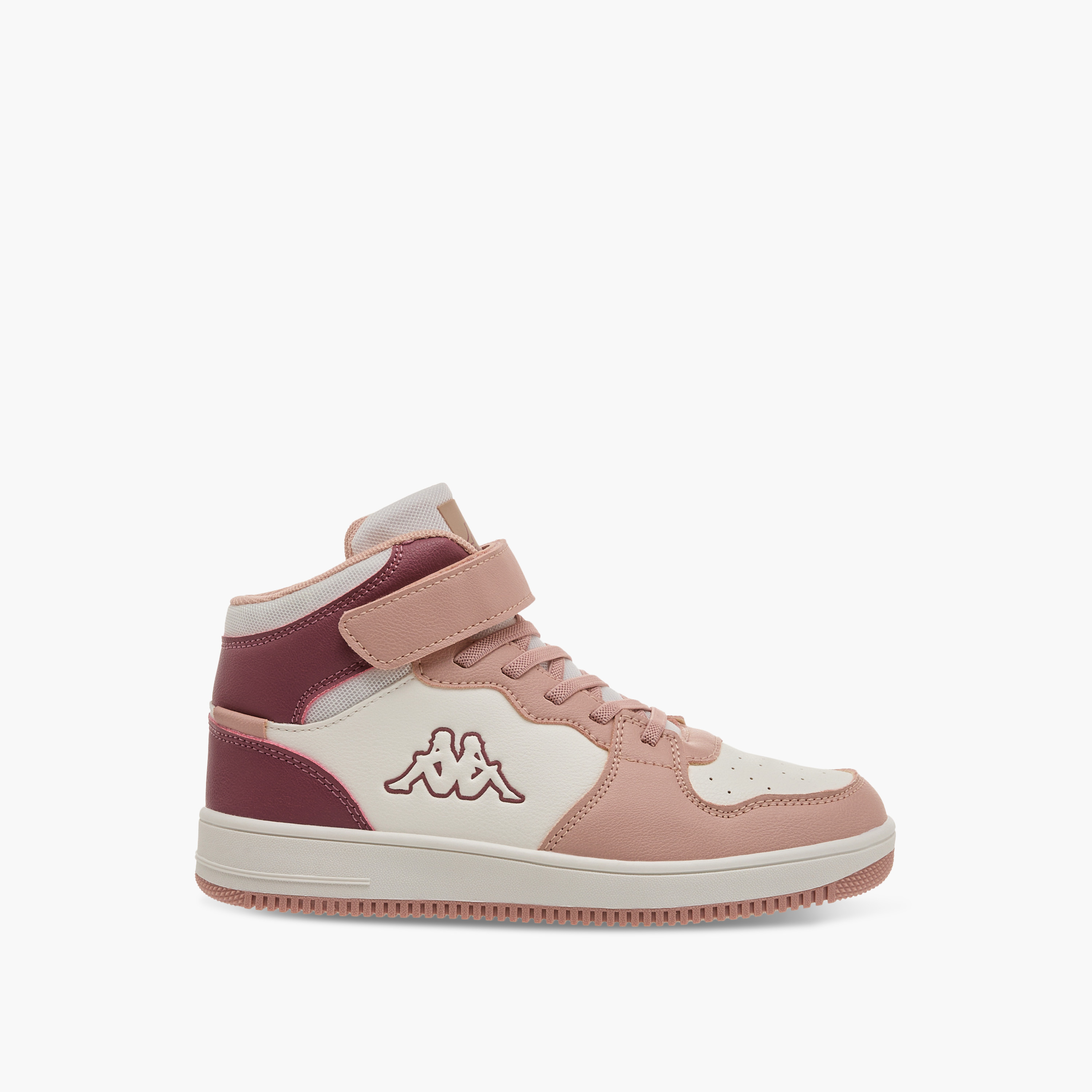 Kappa Girls' Colourblock Sneakers with Hook and Loop Closure-girls-shoes-sneakers-image-3
