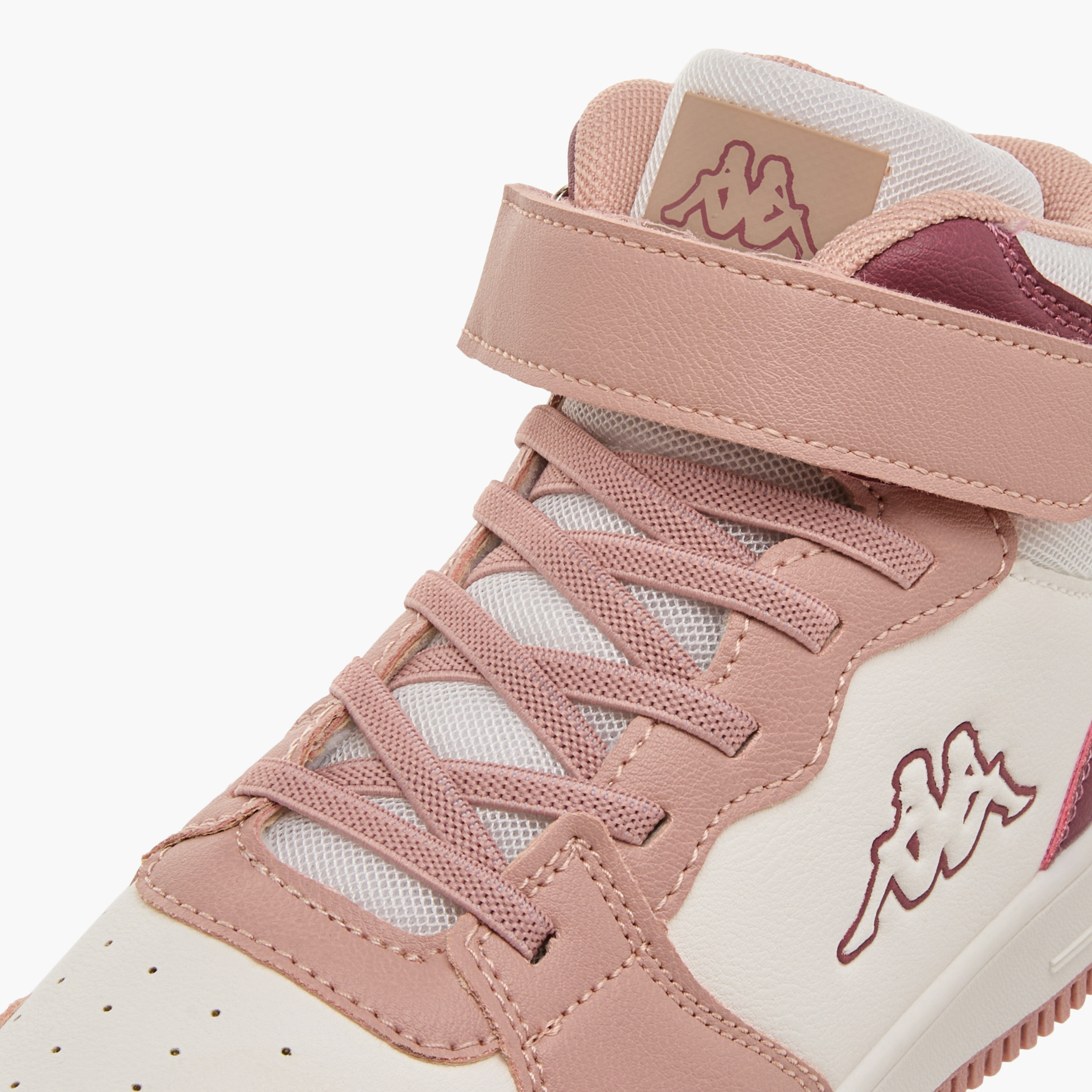Kappa Girls' Colourblock Sneakers with Hook and Loop Closure-girls-shoes-sneakers-image-4