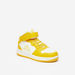 Kappa Boys' Panelled High Top Sneakers with Hook and Loop Closure-Girl%27s Sports Shoes-thumbnail-0
