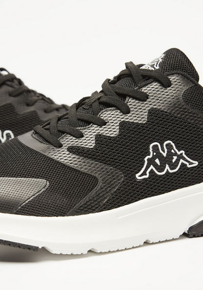 Kappa Men's Logo Print Low-Ankle Sneakers with Lace-Up Closure