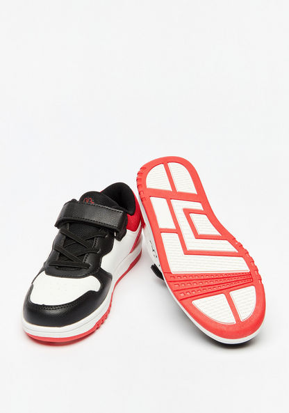 Kappa Boys' Colourblock Low-Ankle Sneakers with Hook and Loop Closure-Boy%27s Sports Shoes-image-2