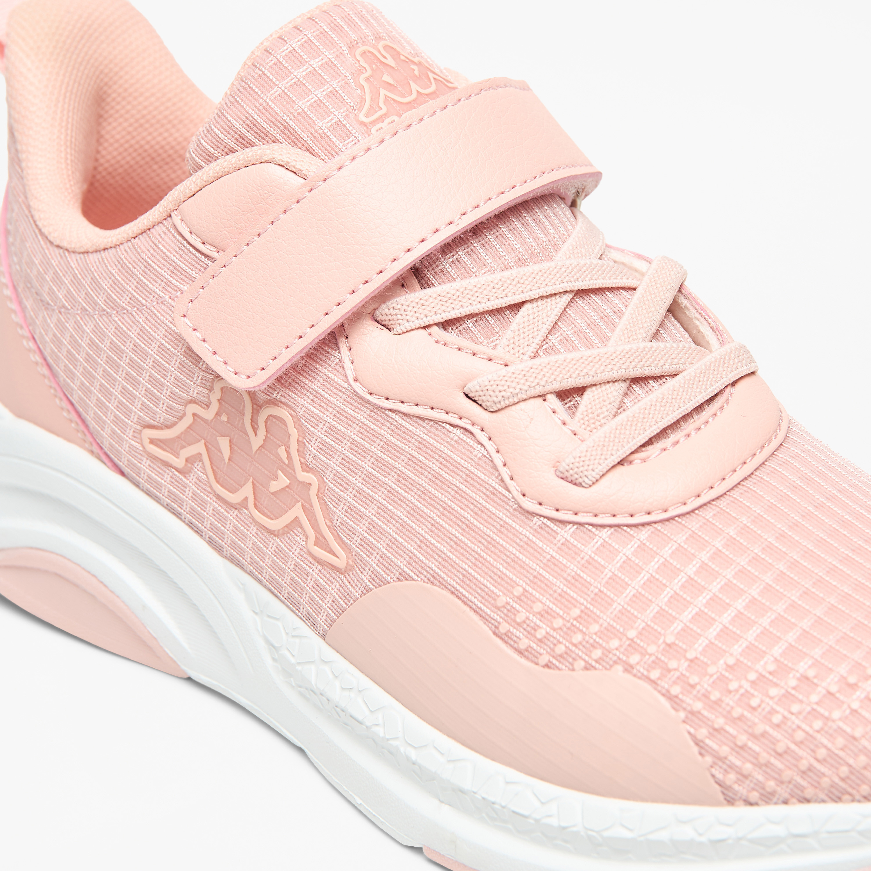 Kappa Girls' Mesh Textured Walking Shoes with Hook and Loop Closure-girls-shoes-sneakers-image-10