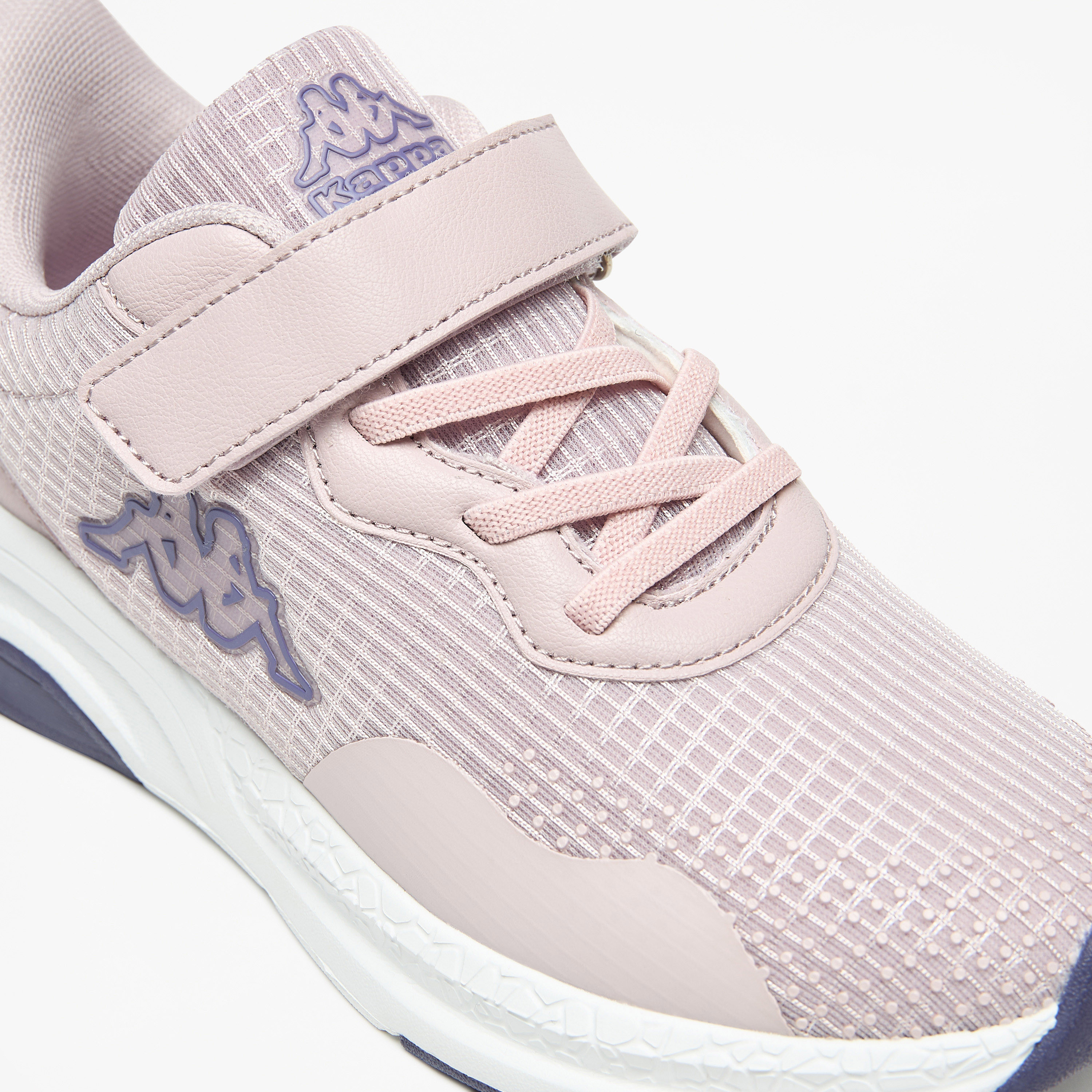 Kappa Girls' Mesh Textured Walking Shoes with Hook and Loop Closure-girls-shoes-sneakers-image-5