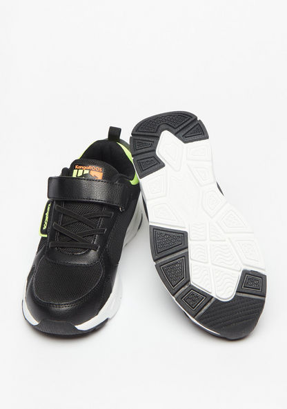 KangaROOS Boys' Textured Walking Shoes with Hook and Loop Closure-Boy%27s Sports Shoes-image-2