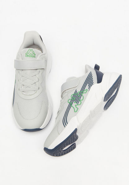 Kappa Boys' Textured Walking Shoes with Hook and Loop Closure-Boy%27s Sports Shoes-image-1