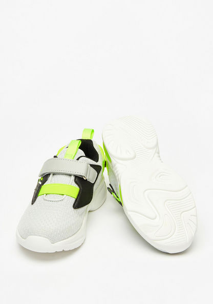 Kappa Boys' Textured Walking Shoes with Hook and Loop Closure-Boy%27s Sports Shoes-image-2