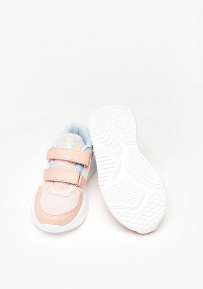 KangaROOS Girl's Textured Sneakers with Hook and Loop Closure-Girl%27s Sneakers-image-1