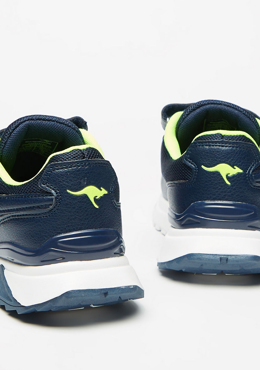 KangaROOS Boys' Logo Print Walking Shoes with Hook and Loop Closure-Boy%27s Sports Shoes-image-3
