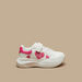 Kappa Girls' Heart Detail Sneakers with Hook and Loop Closure-Girl%27s Sneakers-thumbnail-2