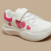 Kappa Girls' Heart Detail Sneakers with Hook and Loop Closure-Girl%27s Sneakers-thumbnail-4