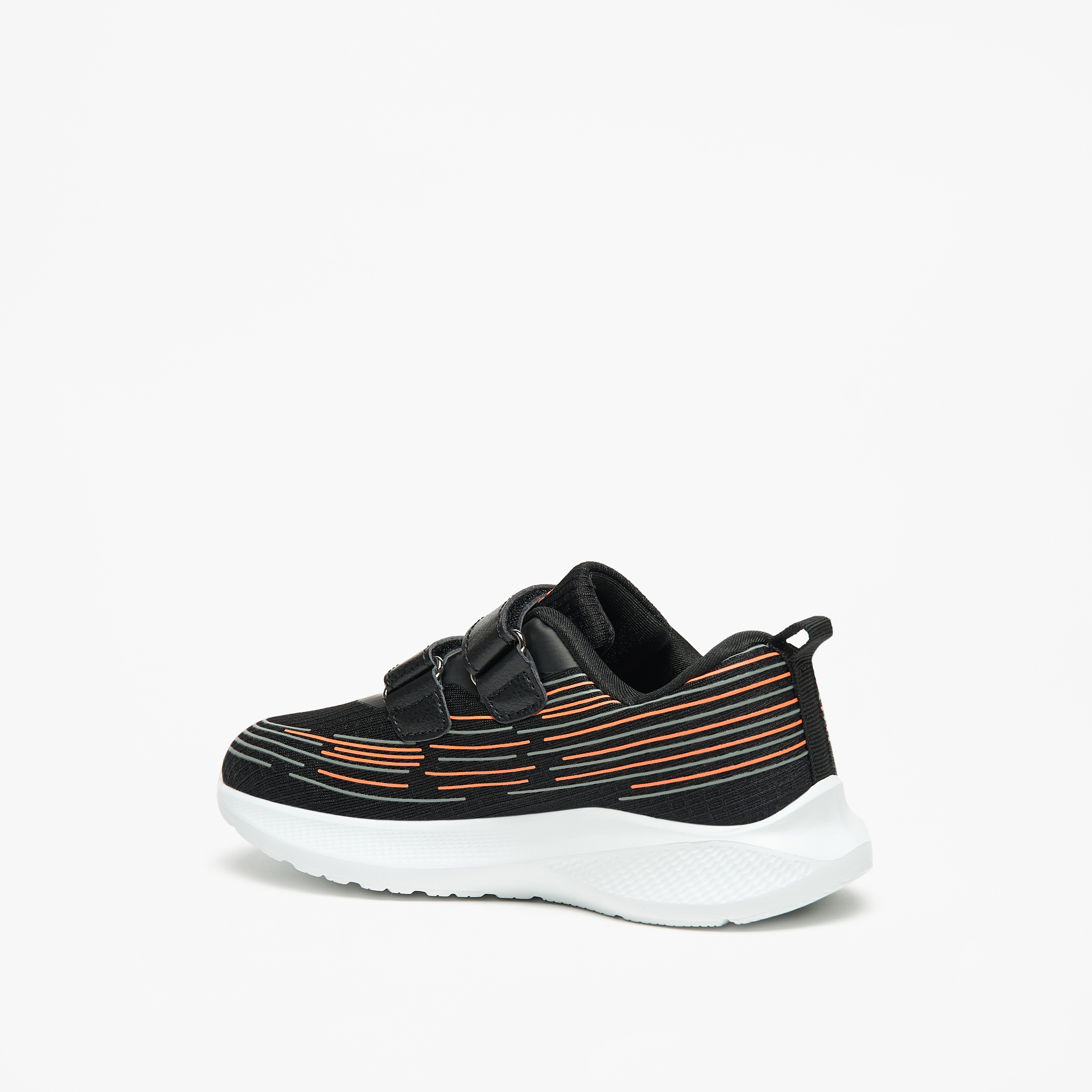 حذاء رياضي بشريط إغلاق لاصق وتفاصيل شعار للأولاد من كابا-sports-boys-shoes-image-2