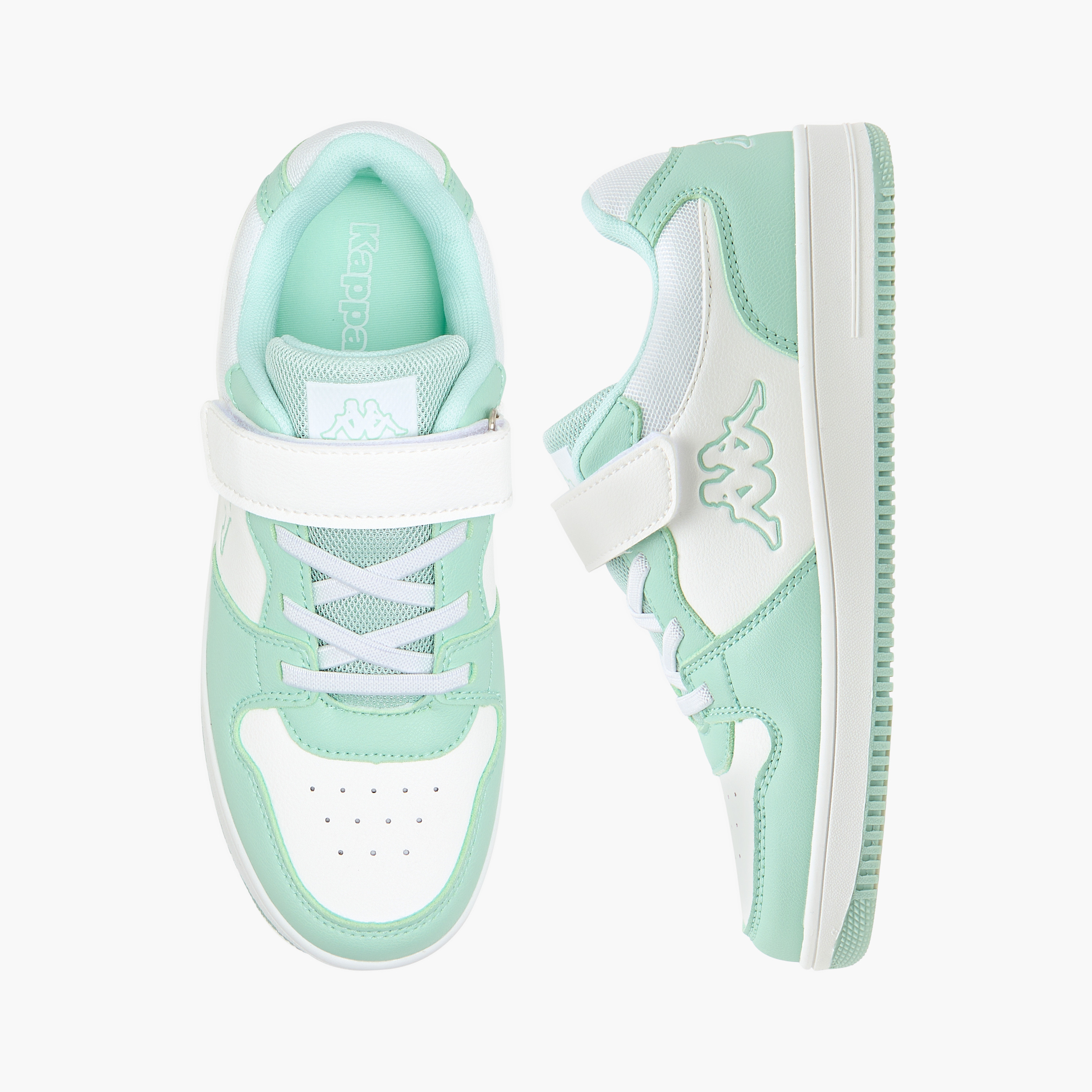 Kappa Girls' Logo Detail Sneakers with Hook and Loop Closure-girls-shoes-sneakers-image-1