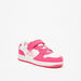 Kappa Girls' Panelled Low-Ankle Sneakers with Hook and Loop Closure-Girl%27s Sneakers-thumbnailMobile-0
