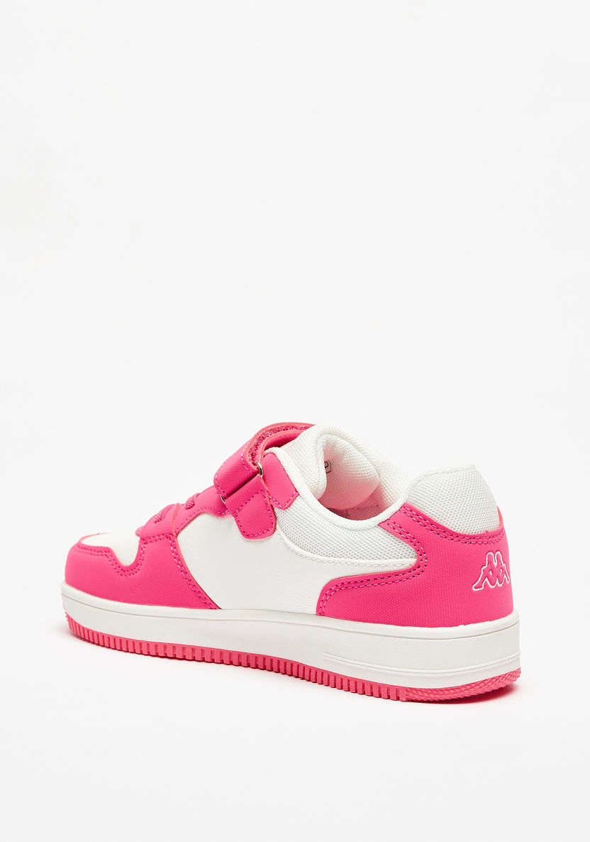 Kappa Girls' Panelled Low-Ankle Sneakers with Hook and Loop Closure-Girl%27s Sneakers-image-1