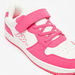 Kappa Girls' Panelled Low-Ankle Sneakers with Hook and Loop Closure-Girl%27s Sneakers-thumbnailMobile-4