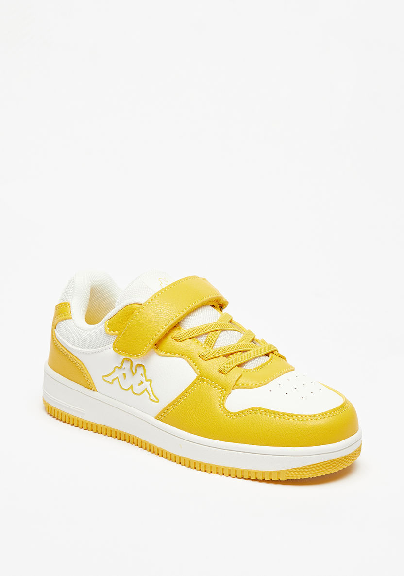 Kappa Girls' Panelled Low-Ankle Sneakers with Hook and Loop Closure-Girl%27s Sneakers-image-0