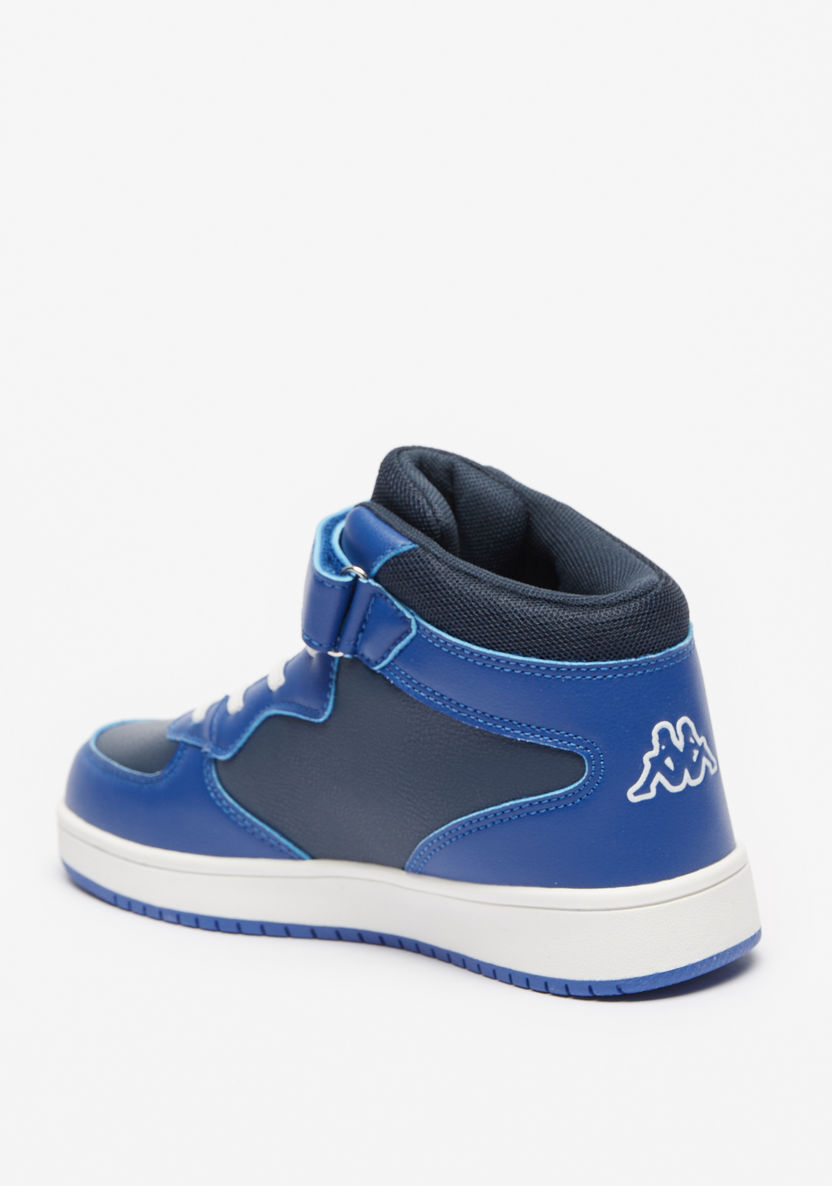 Kappa Boys' High Top Sneakers with Hook and Loop Closure-Boy%27s Sneakers-image-1