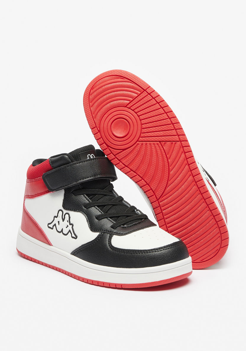 Kappa Boys' High Top Sneakers with Hook and Loop Closure-Boy%27s Sneakers-image-3
