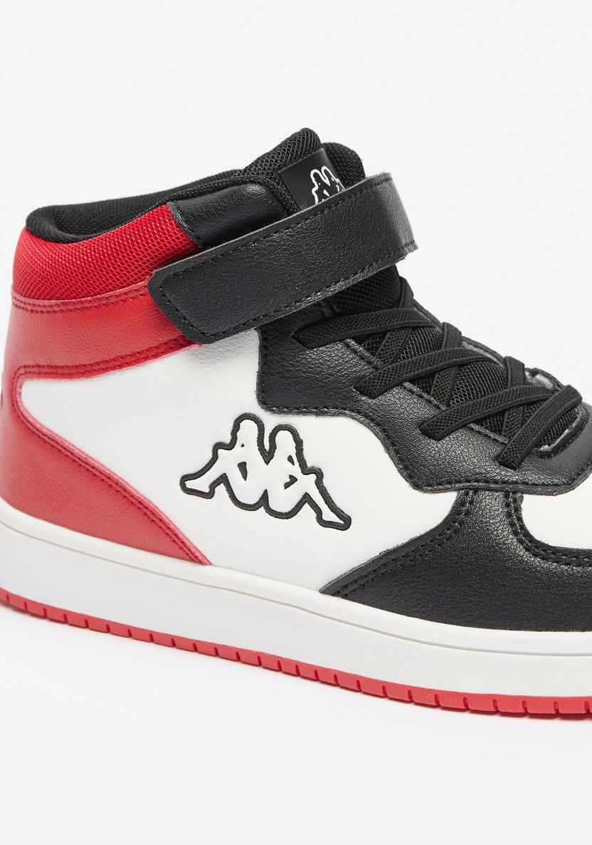 Kappa Boys' High Top Sneakers with Hook and Loop Closure-Boy%27s Sneakers-image-4