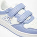 Kappa Girls' Textured Sneakers with Hook and Loop Closure-Girl%27s Sneakers-thumbnail-4