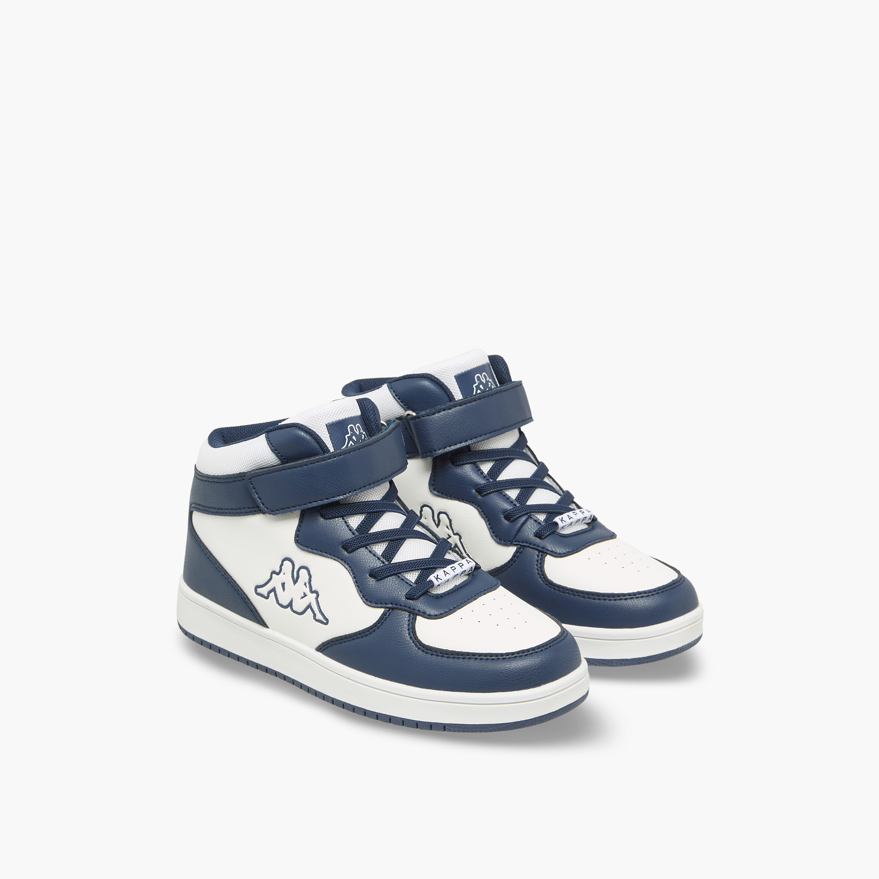 Kappa Boys Panelled High Top Sneakers-boys-shoes-sneakers-image-1