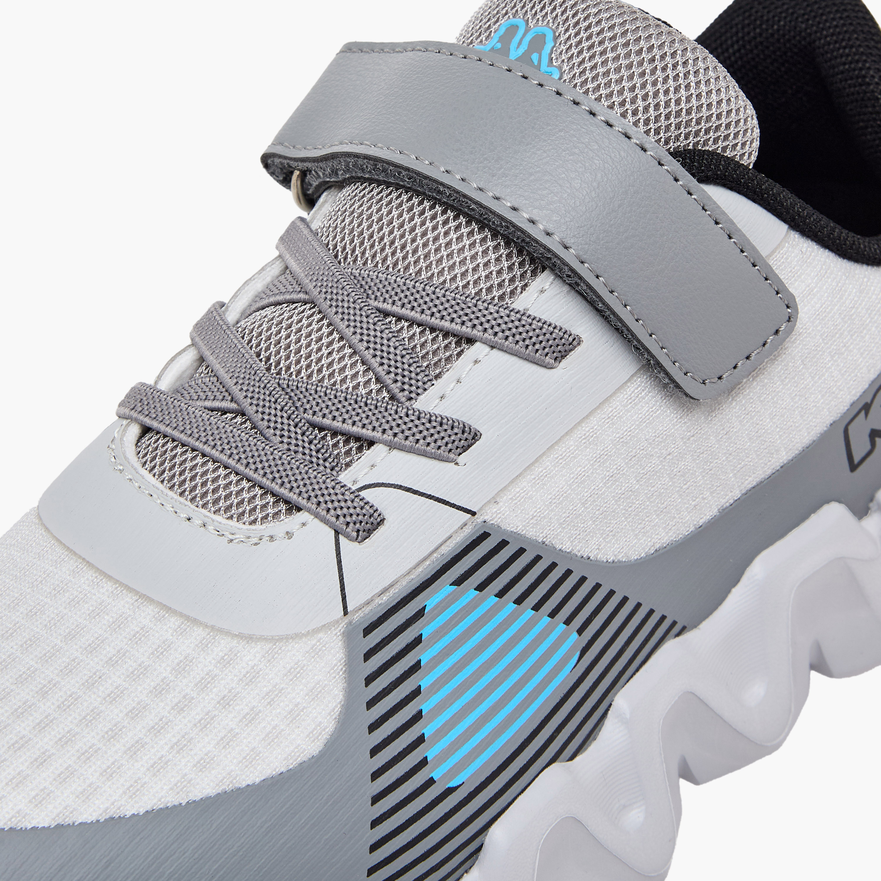 Kappa Boys Logo Print Hook & Loop Sports Shoes-sports-boys-shoes-image-4