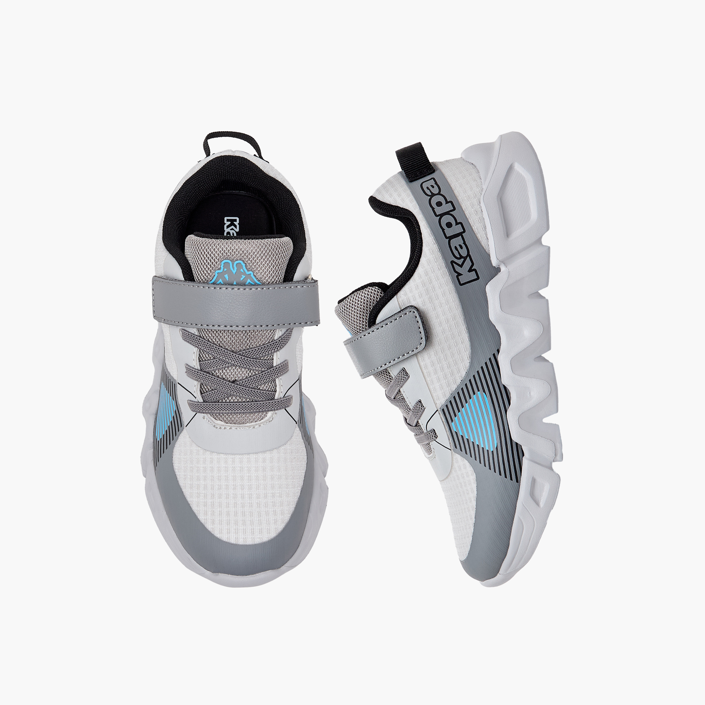Kappa Boys Logo Print Hook & Loop Sports Shoes-sports-boys-shoes-image-5