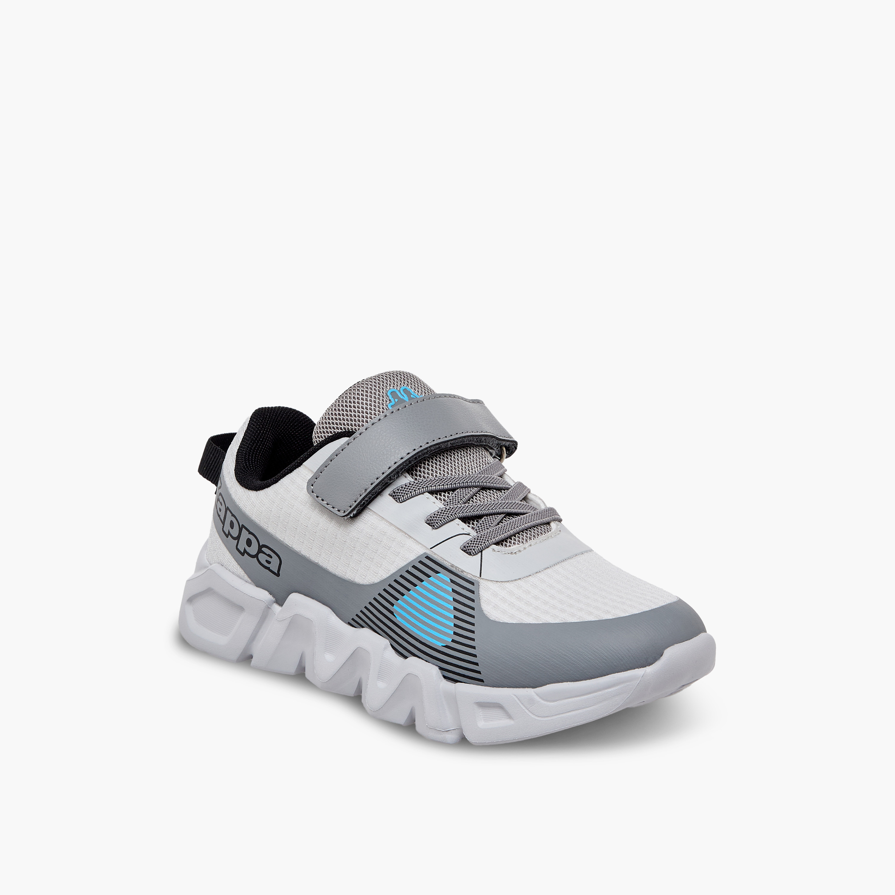 Kappa Boys Logo Print Hook & Loop Sports Shoes-sports-boys-shoes-image-6