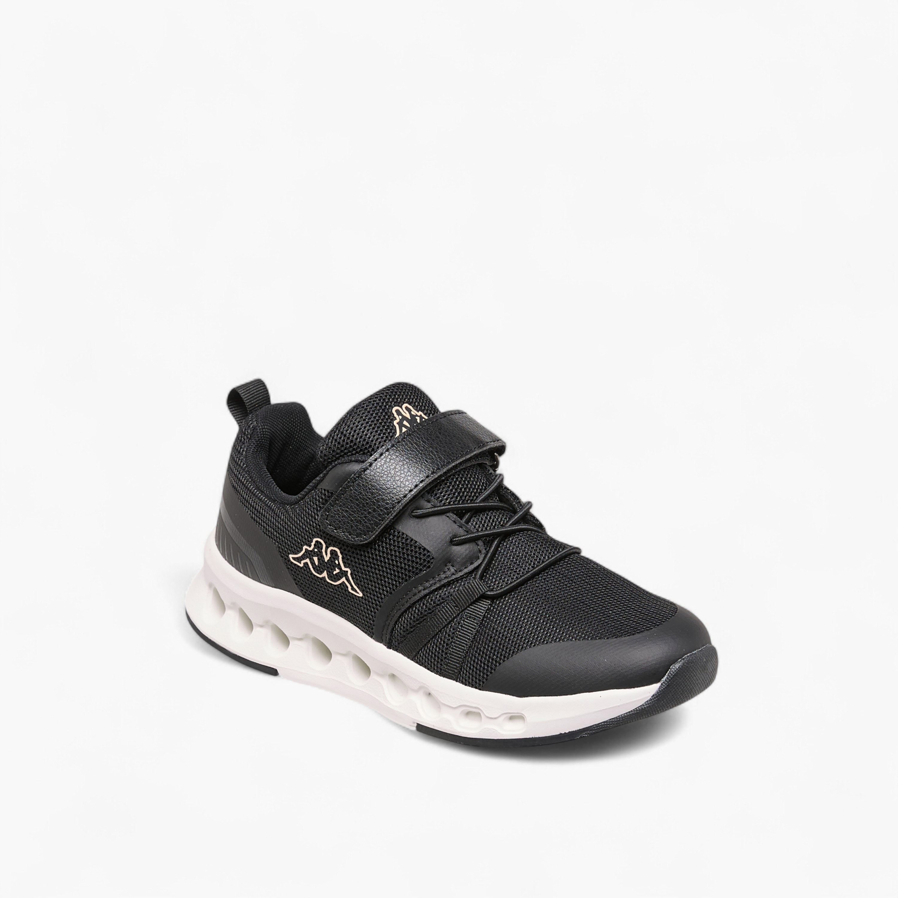Kappa Girls Logo Print Hook & Loop Walking Shoes-girls-shoes-sports-image-2