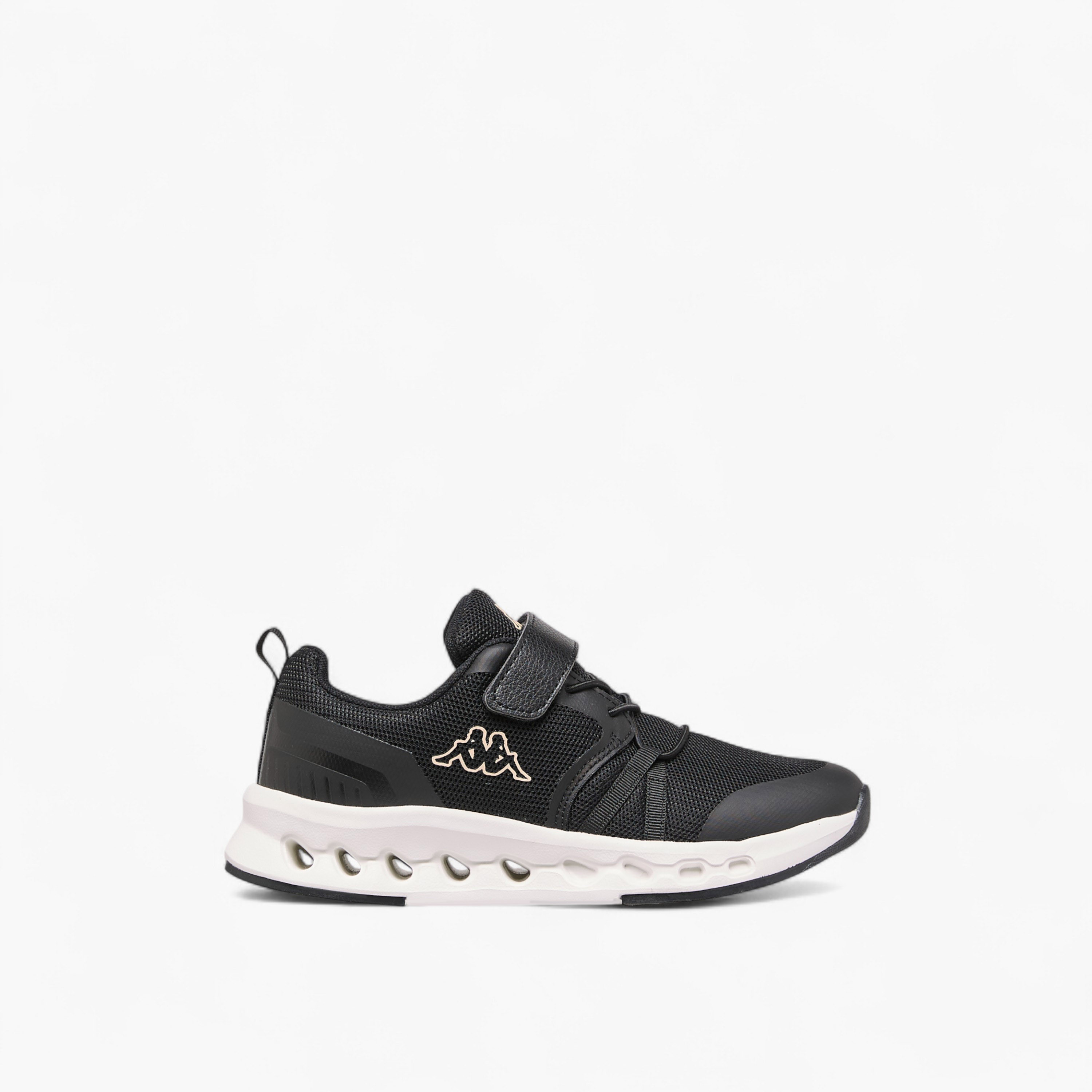 Kappa Girls Logo Print Hook & Loop Walking Shoes-girls-shoes-sports-image-3