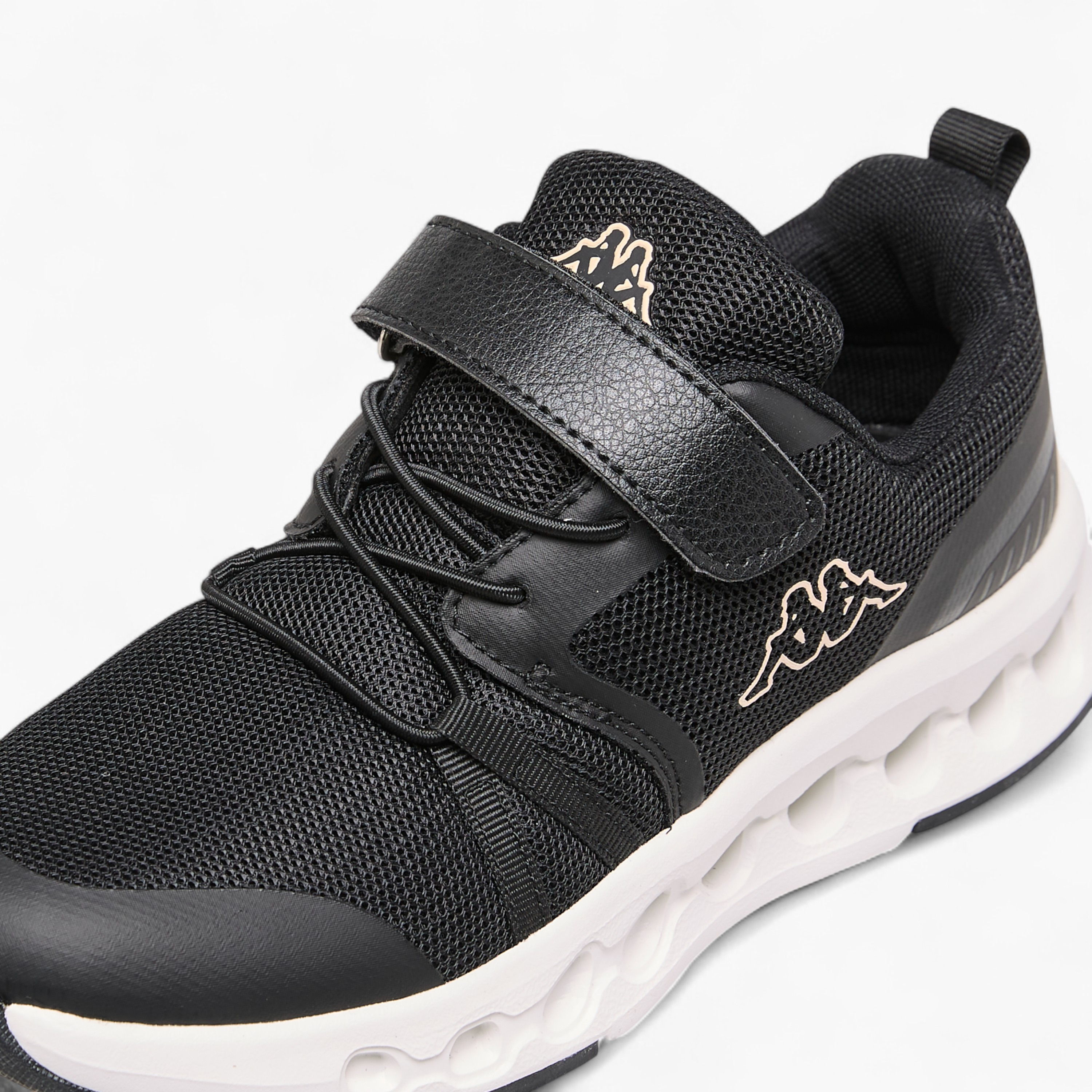 Kappa Girls Logo Print Hook & Loop Walking Shoes-girls-shoes-sports-image-4