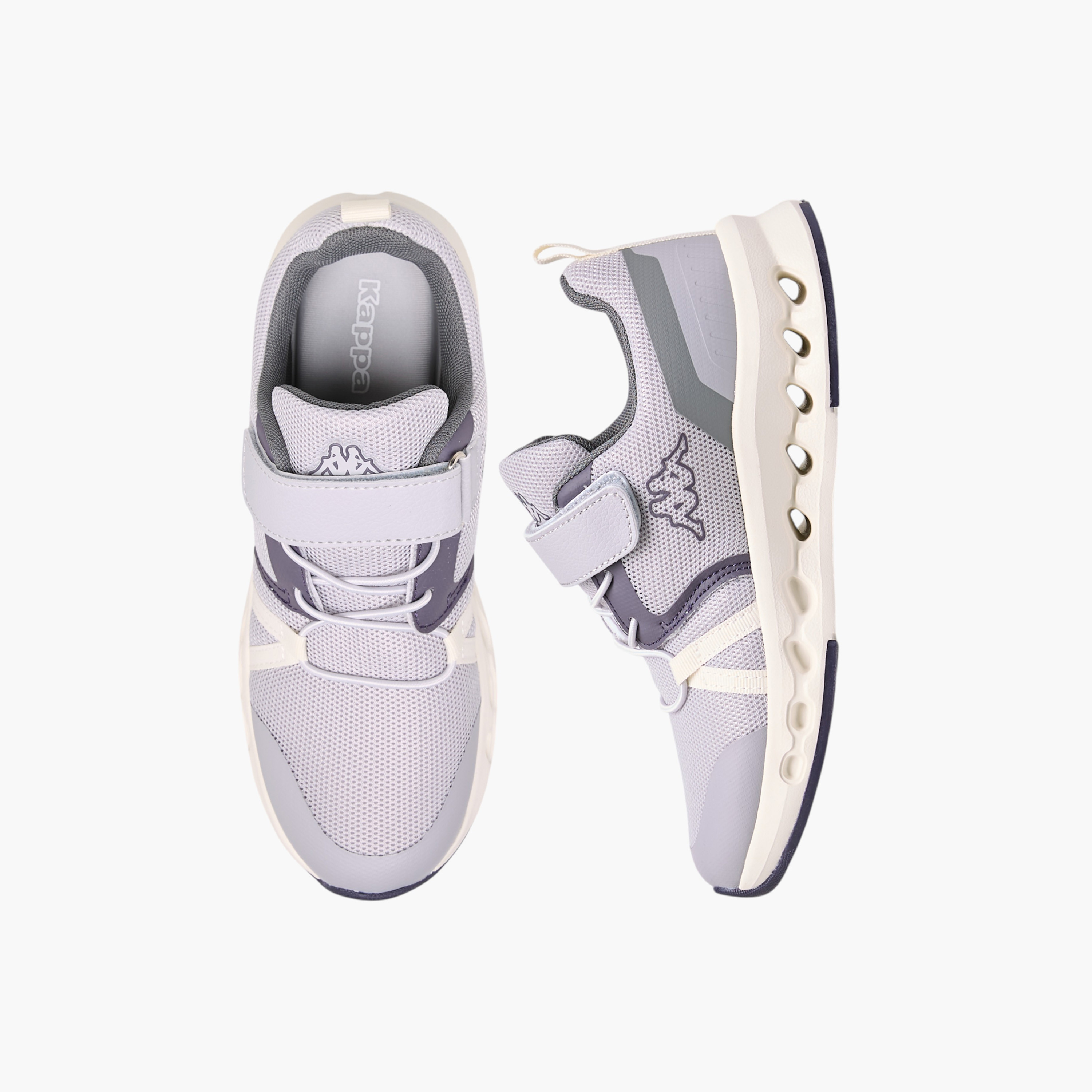 Kappa Girls Logo Print Hook & Loop Walking Shoes-girls-shoes-sports-image-6