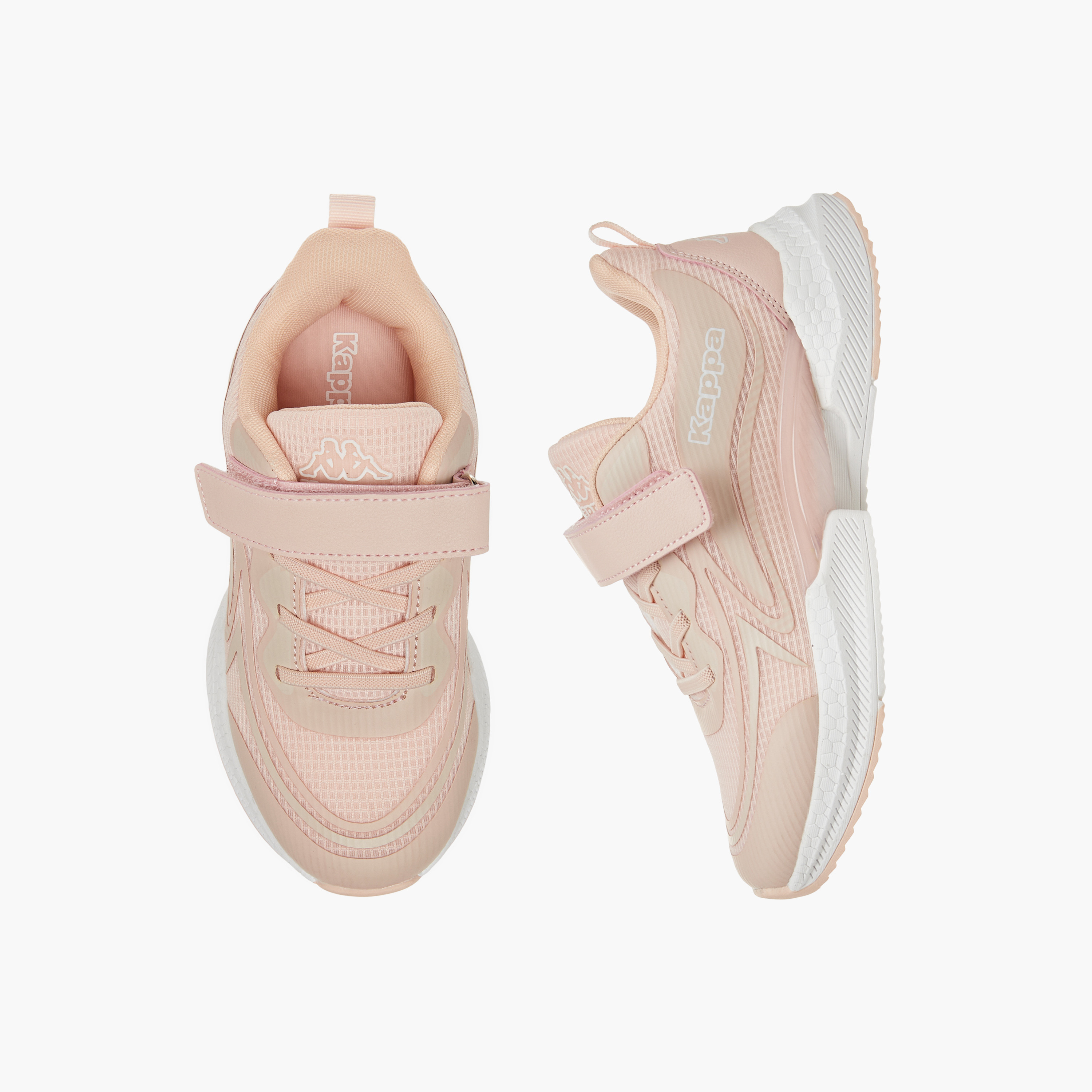 Kappa Girls' Logo Detail Sports Shoes with Hook and Loop Closure-girls-shoes-sneakers-image-1