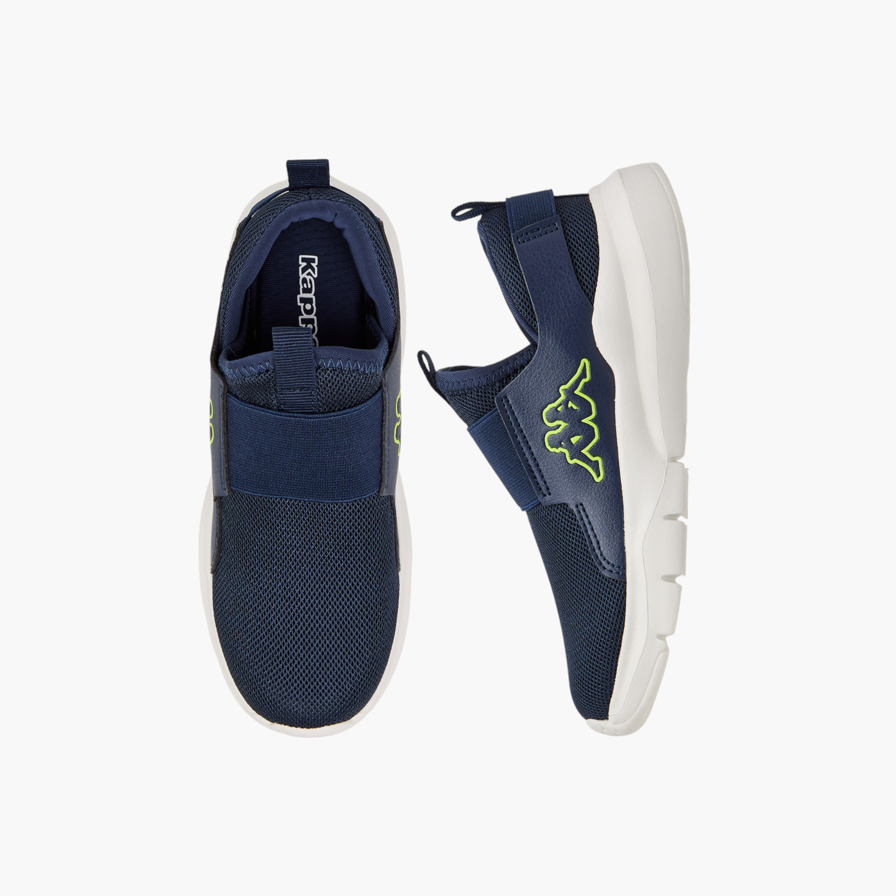 Kappa Kids' Logo Detail Slip-On Sports Shoes with Pull Tab-boys-shoes-schoolshoes-image-1