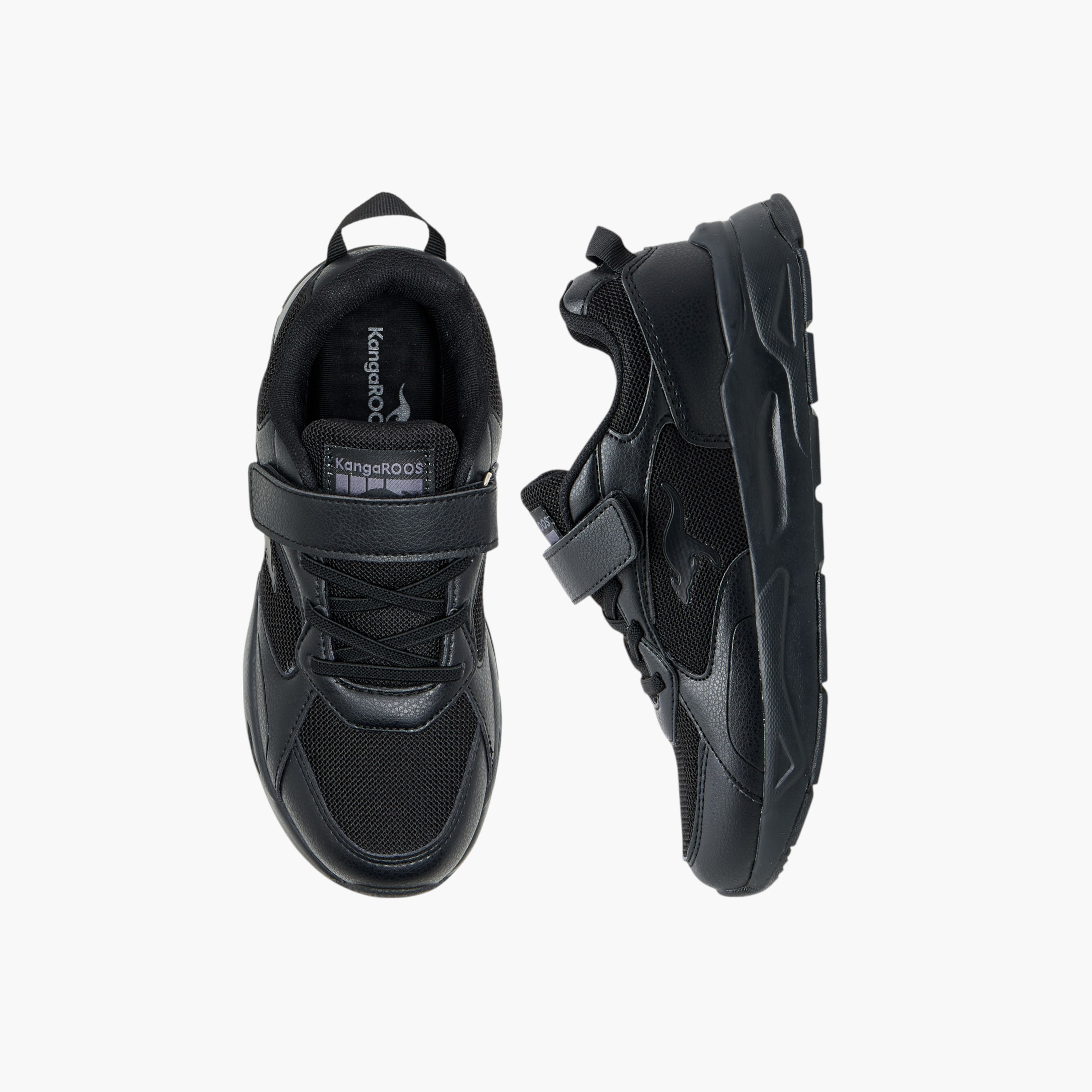 Kangaroos Kids Hook & Loop Cushioned Sole Walking Shoes-boys-shoes-schoolshoes-image-1