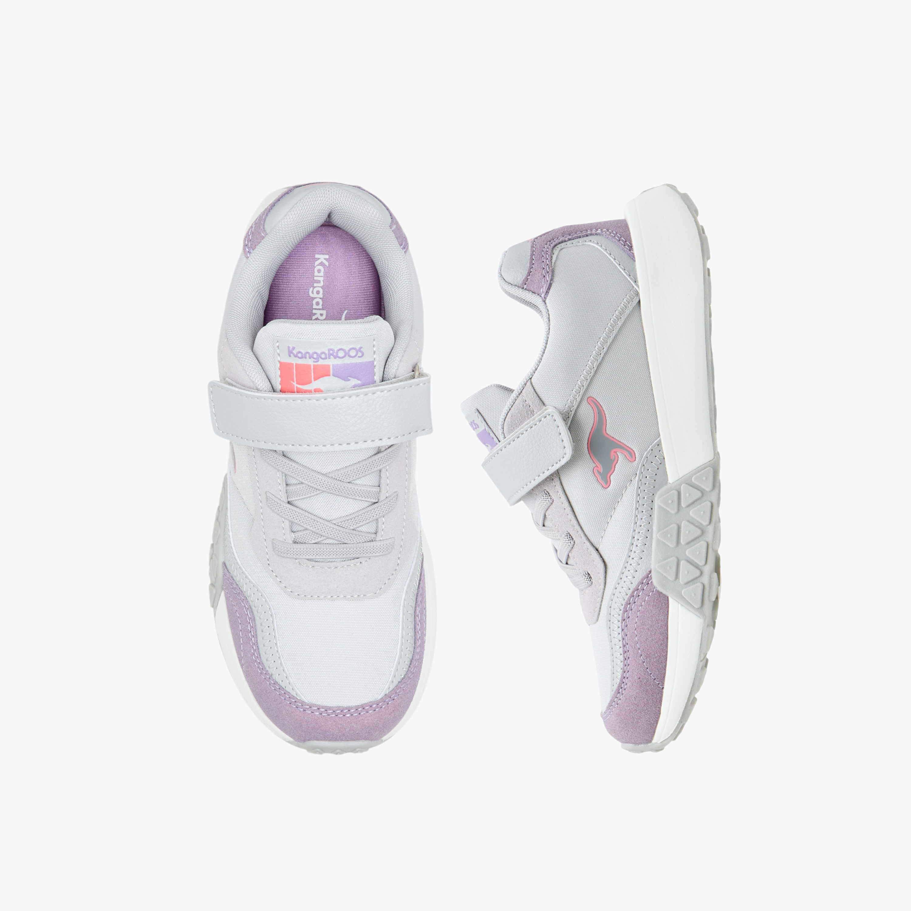 حذاء مشي قوالب ملونة بشريط لاصق للبنات من كانجاروس-girls-shoes-sneakers-image-1