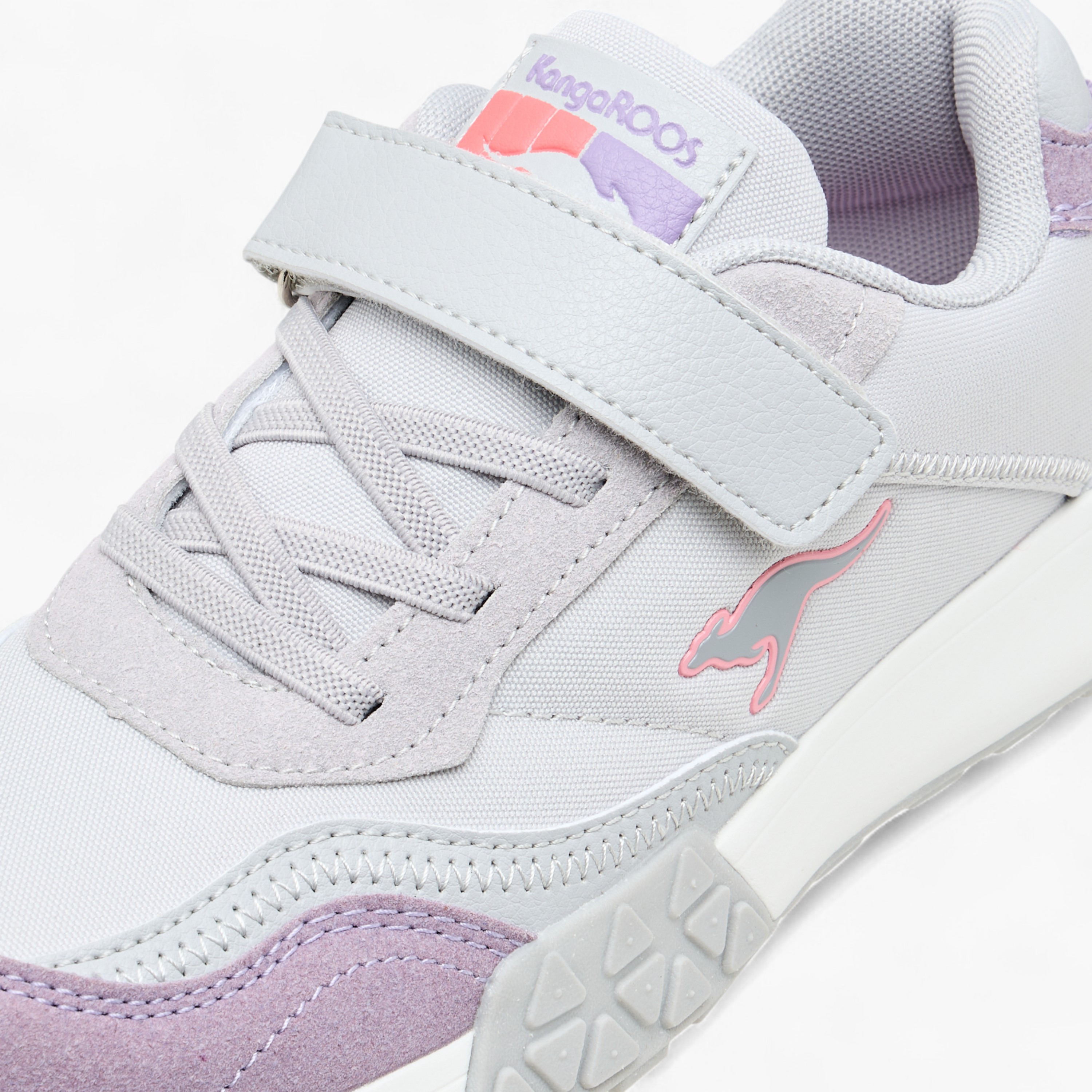 حذاء مشي قوالب ملونة بشريط لاصق للبنات من كانجاروس-girls-shoes-sneakers-image-4